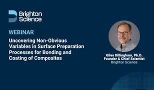 Webinar: Uncovering Non-Obvious Variables in Surface Preparation Processes for Bonding and Coating of Composites