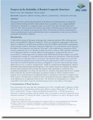 progress-in-reliability-of-bonded-composite-structures