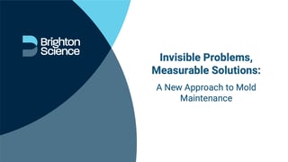 Webinar: Invisible Problems, Measurable Solutions:&nbsp; A New Approach to Mold Maintenance