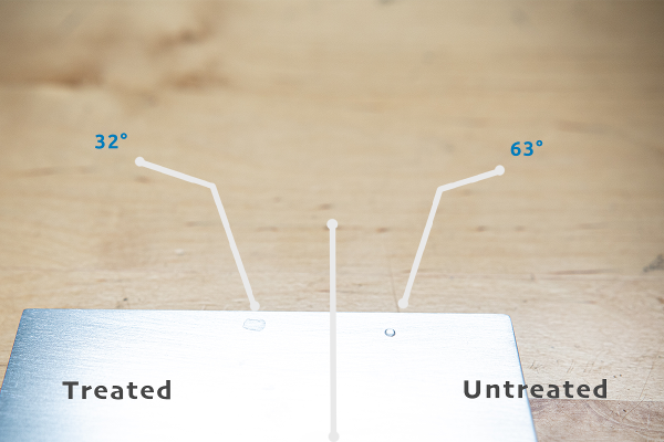 aluminum-drop-comparison-treated-or-untreated-contact-angles-labeled-blog-1