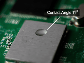 electronic-circuit-board-water-drop-contact-angle