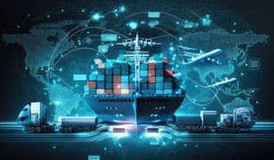 Global supply chain management, vessel shipping, transportation logistics optimization, distribution network design, demand forecasting, freight forwarding, and brokerage