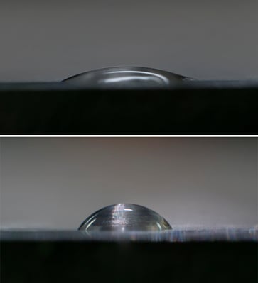 low-and-high-contact-angle