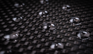 water droplet on composite 