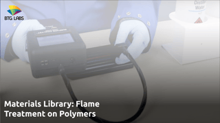 Materials Library: Flame Treatment on Polymers