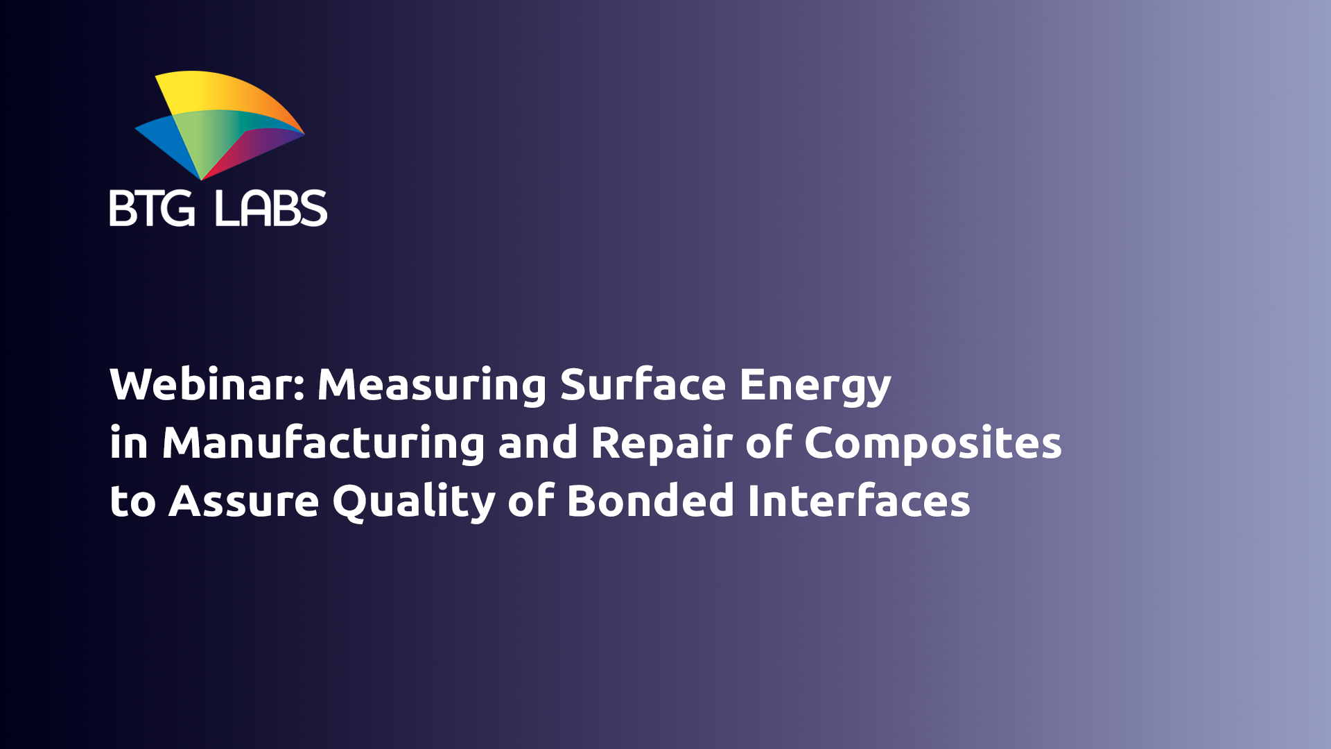inar Measuring Surface Energy in Manufacturing and Repair of