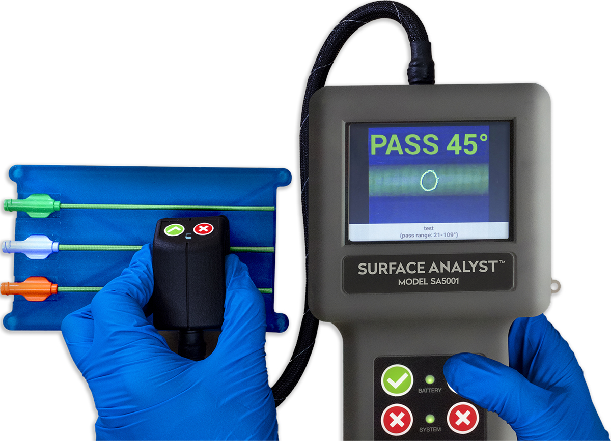 The Surface Analyst™ Instantly Measures Contact Angle to Determine the Potential Adhesive Strength of Bonds