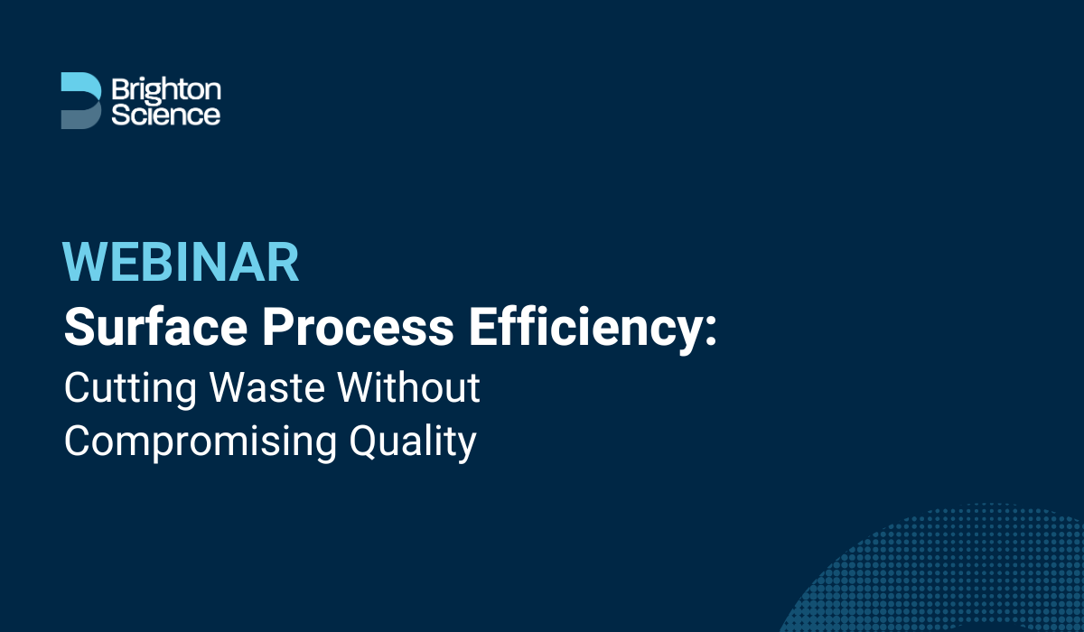 Webinar: Surface Process Efficiency - Cutting Waste Without ...